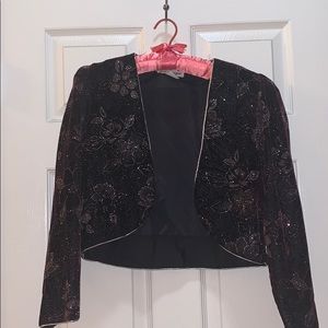 velvet burgundy bolero/jacket